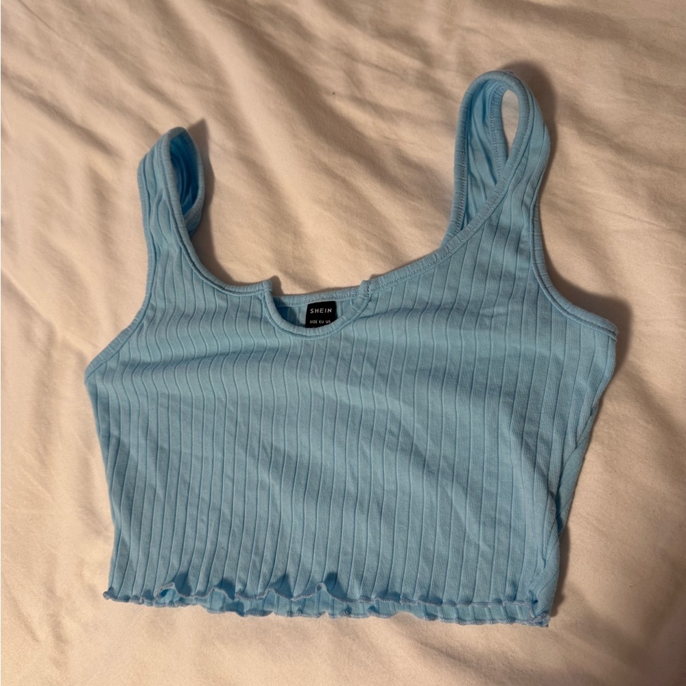 Blue Shein Tank Top